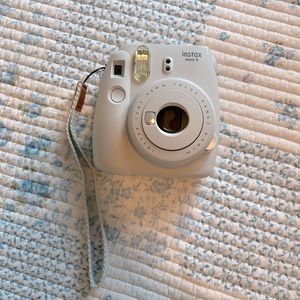 Instax mini 9 with case and strap